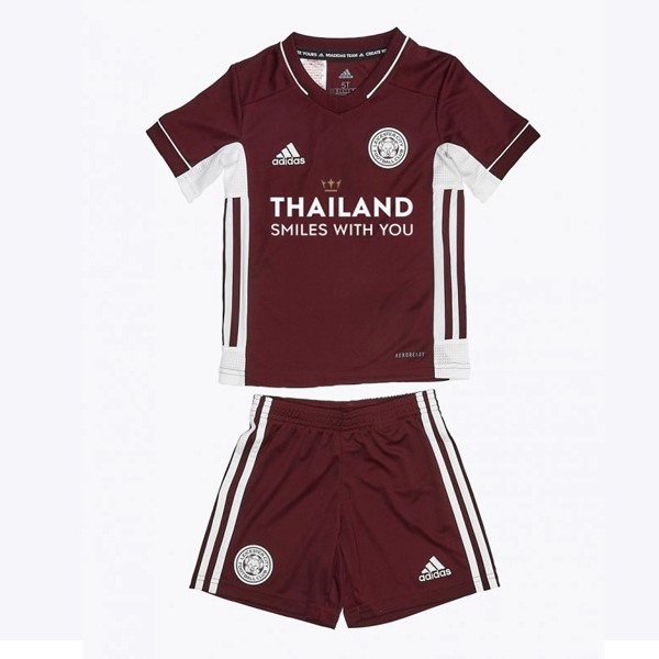 Maglia Leicester City Third Bambino 20/21 Borgogna